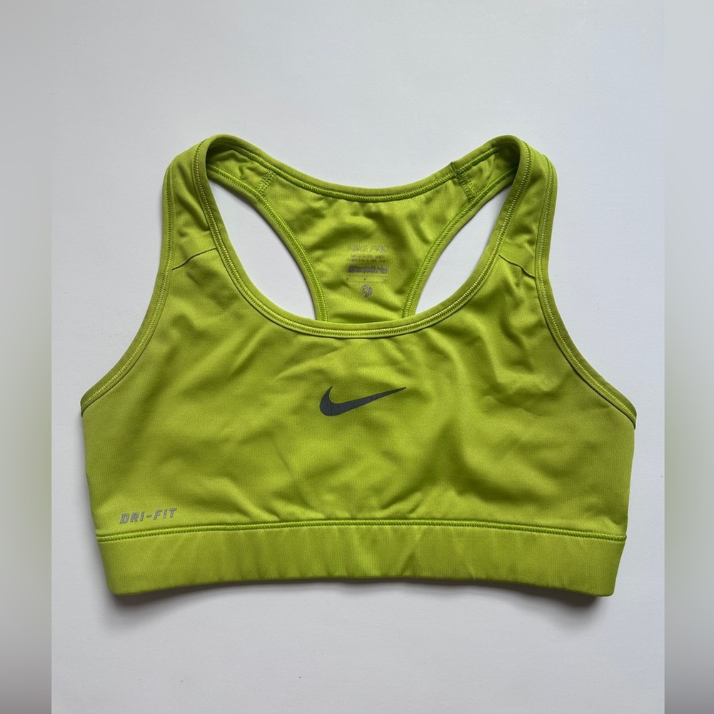 Nike Dri-Fit Lime green sports bra S